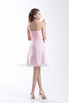 Handmade Flowers Sleeveless Sheath/Column Prom/Formal Evening Bridesmaid Dresses 02021470