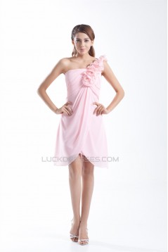 Handmade Flowers Sleeveless Sheath/Column Prom/Formal Evening Bridesmaid Dresses 02021470