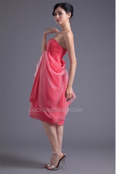 Pleats Knee-Length A-Line Sweetheart Sleeveless Prom/Formal Evening Dresses 02021488