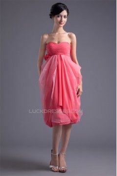 Pleats Knee-Length A-Line Sweetheart Sleeveless Prom/Formal Evening Dresses 02021488