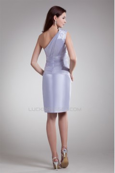 Sheath/Column Satin Short/Mini Sleeveless Prom/Formal Evening Dresses 02021497