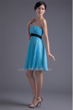 Short/Mini Bow s Sleeveless Strapless Prom/Formal Evening Dresses 02021502