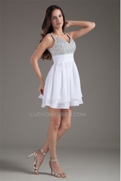 Short/Mini Straps Beading Chiffon Prom/Formal Evening Homecoming Dresses 02021515