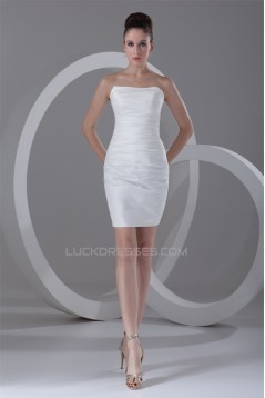 Short/Mini Taffeta Sheath/Column Sleeveless Prom/Formal Evening Dresses 02021517