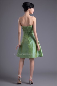 Sweetheart Cascading Ruffles A-Line Knee-Length Prom/Formal Evening Bridesmaid Dresses 02021541