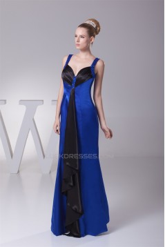 Floor-Length Beading Silk like Satin Mermaid/Trumpet Long Evening Bridesmaid Dresses 02020183