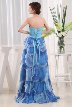 Organza Silk like Satin Beading Sweetheart Prom/Formal Evening Dresses 02020239