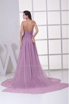 A-Line Ruffles Chiffon Long Prom/Formal Evening Dresses 02020255