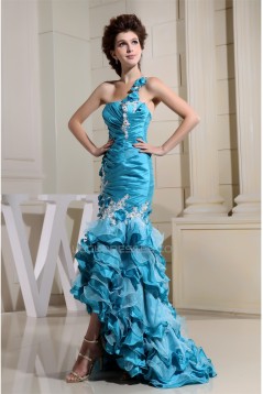 Trumpet/Mermaid Ruffles One-Shoulder Prom/Formal Evening Dresses 02020257