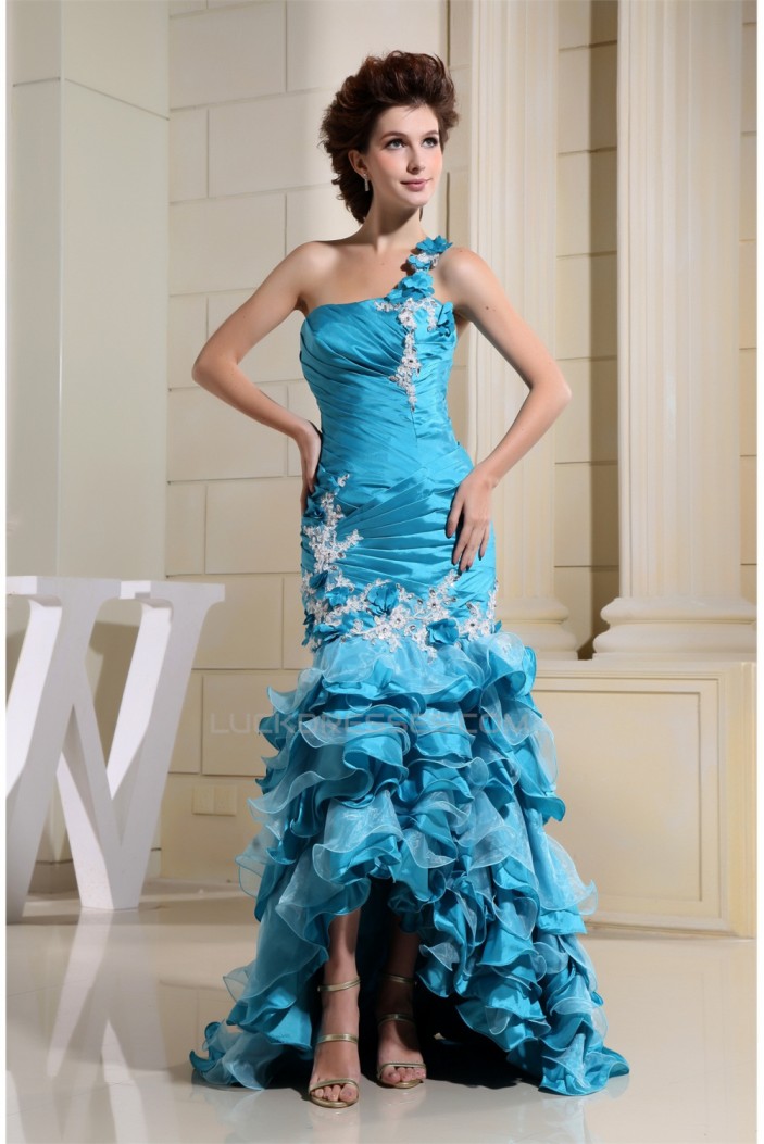 Trumpet/Mermaid Ruffles One-Shoulder Prom/Formal Evening Dresses 02020257