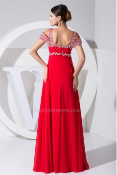 Empire Floor-Length Straps Beading Long Red Prom Evening Formal Maternity Dresses 02020296