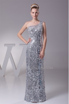 Sheath/Column One-Shoulder Sequins Long Prom/Formal Evening Dresses 02020304