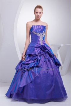 Ball Gown Strapless Beading Floor-Length Prom/Formal Evening Dresses 02020330