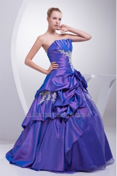 Ball Gown Strapless Beading Floor-Length Prom/Formal Evening Dresses 02020330