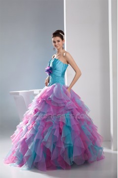 Ball Gown Strapless Beading Prom/Formal Evening Dresses 02020337