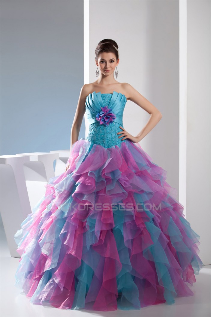 Ball Gown Strapless Beading Prom/Formal Evening Dresses 02020337