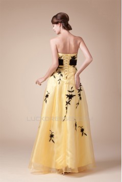 Sleeveless Satin Tulle A-Line Prom/Formal Evening Dresses 02020380