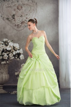 Ball Gown Sweetheart Handmade Flowers Prom/Formal Evening Dresses 02020388