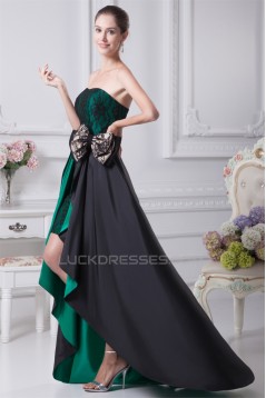 A-Line Sleeveless Asymmetrical Soft Sweetheart Lace Prom/Formal Evening Dresses 02020391