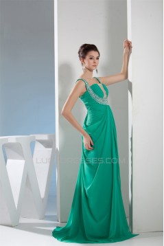 Sheath/Column Straps Chiffon Prom/Formal Evening Dresses 02020416