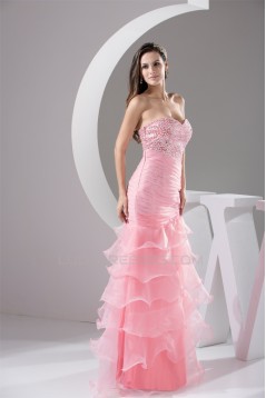 Trumpet/Mermaid Sweetheart Floor-Length Beading Prom/Formal Evening Dresses 02020432