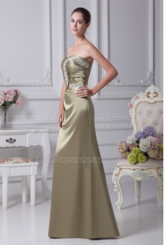 Sheath/Column Sweetheart Sleeveless Criss Cross Floor-Length Evening Formal Bridesmaid Dresses 02020440