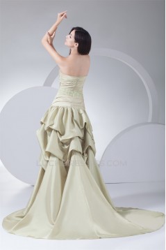 A-Line Sweetheart Taffeta Sleeveless Beading Prom/Formal Evening Dresses 02020441