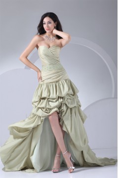 A-Line Sweetheart Taffeta Sleeveless Beading Prom/Formal Evening Dresses 02020441