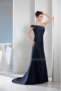 A-Line One-Shoulder Pleats Prom/Formal Evening Dresses 02020445