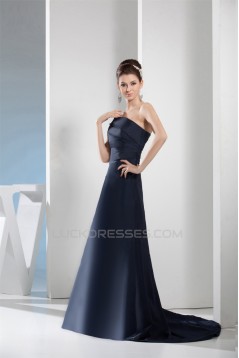 A-Line One-Shoulder Pleats Prom/Formal Evening Dresses 02020445