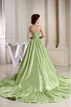 A-Line Ruffles Taffeta Strapless Sleeveless Prom/Formal Evening Dresses 02020447