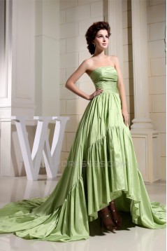 A-Line Ruffles Taffeta Strapless Sleeveless Prom/Formal Evening Dresses 02020447