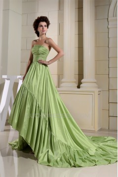 A-Line Ruffles Taffeta Strapless Sleeveless Prom/Formal Evening Dresses 02020447