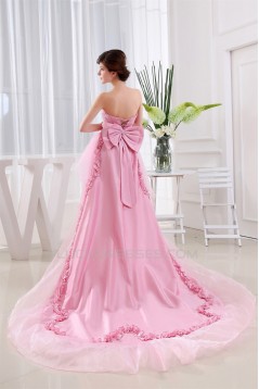 Taffeta Tulle Strapless Beading Sleeveless Prom/Formal Evening Dresses 02020448