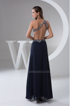 Beading Floor-Length One-Shoulder Sheath/Column Prom/Formal Evening Dresses 02020481