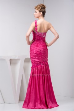 Trumpet/Mermaid One-Shoulder Beading Lace Prom/Formal Evening Dresses 02020538