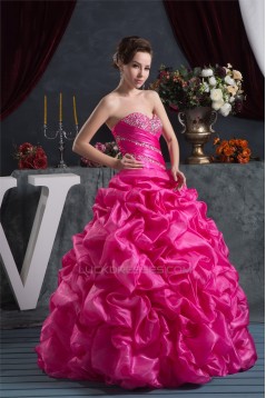 Ball Gown Korean Yarn Sleeveless Floor-Length Prom/Formal Evening Dresses 02020548