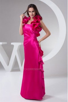 Sheath/Column Halter Floor-Length Pleats Prom/Formal Evening Dresses 02020560