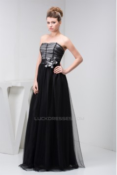 Silk like Satin Fine Netting Sleeveless Prom/Formal Evening Dresses 02020567