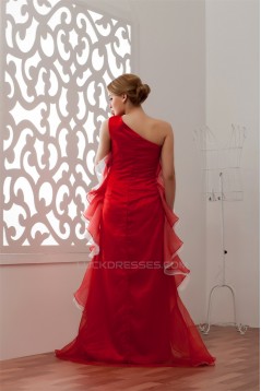 Sleeveless A-Line Floor-Length One-Shoulder Prom/Formal Evening Dresses 02020571