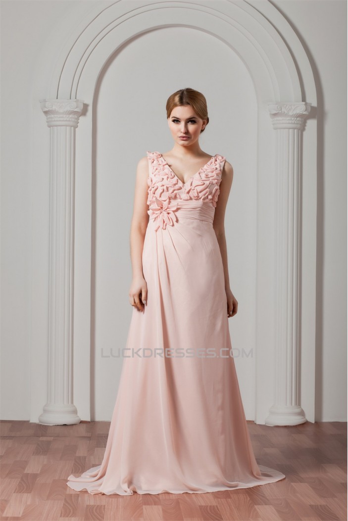 Sleeveless Chiffon Elastic Woven Satin A-Line Prom/Formal Evening Dresses 02020576