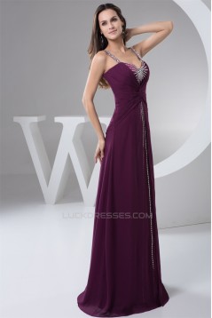 Sleeveless Chiffon Silk like Satin Sheath/Column Prom/Formal Evening Dresses 02020579