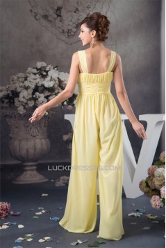 Sleeveless Floor-Length Sheath/Column Chiffon Silk like Satin Prom/Formal Evening Dresses 02020582