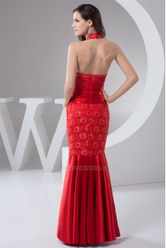 Sleeveless Lace Floor-Length Halter Beading Prom/Formal Evening Dresses 02020586