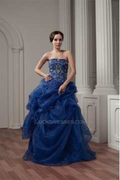 Sleeveless Ruffles Strapless Floor-Length Prom/Formal Evening Dresses 02020589