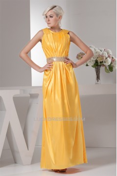 Sleeveless Satin Silk like Satin Sheath/Column Prom/Formal Evening Dresses 02020590