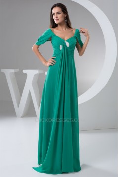 Sheath/Column V-Neck Floor-Length Chiffon Prom/Formal Evening Dresses 02020605