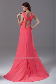 A-Line Chiffon Criss Cross Prom/Formal Evening Dresses 02020614