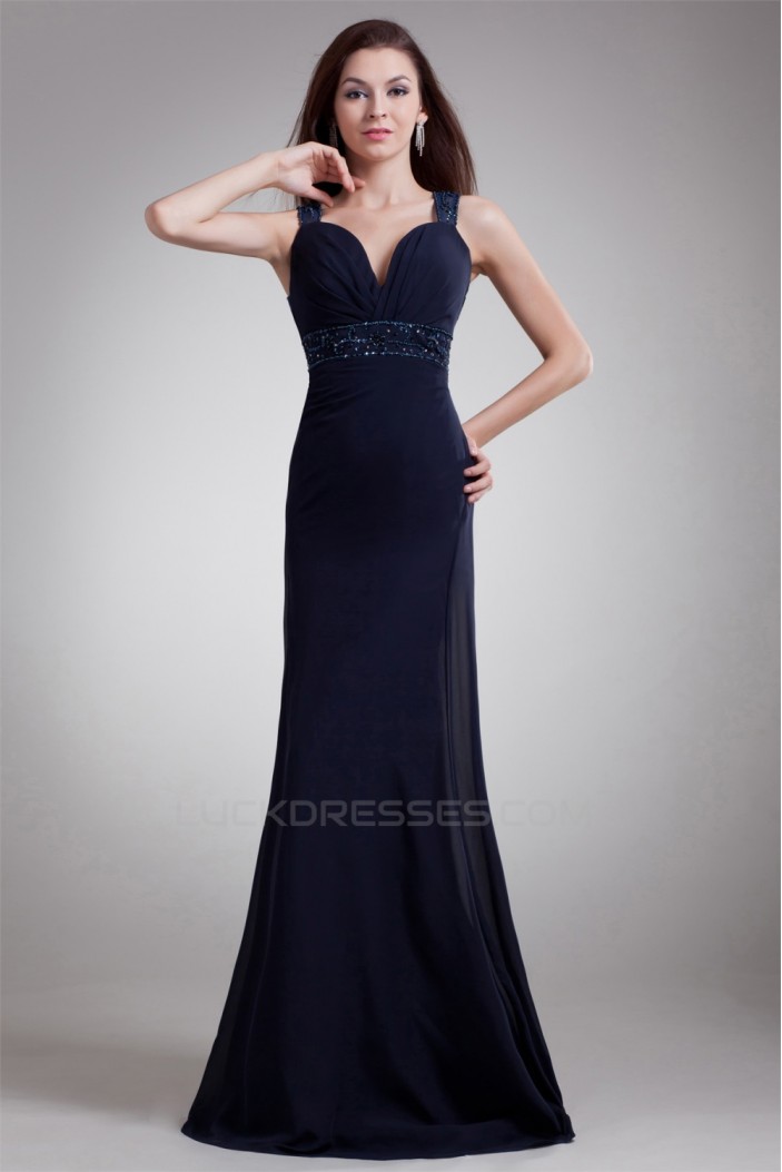 A-Line Straps Chiffon Prom/Formal Evening Dresses 02020636