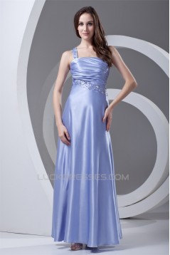 Ankle-Length Elastic Woven Satin Beading Prom/Formal Evening Dresses 02020642